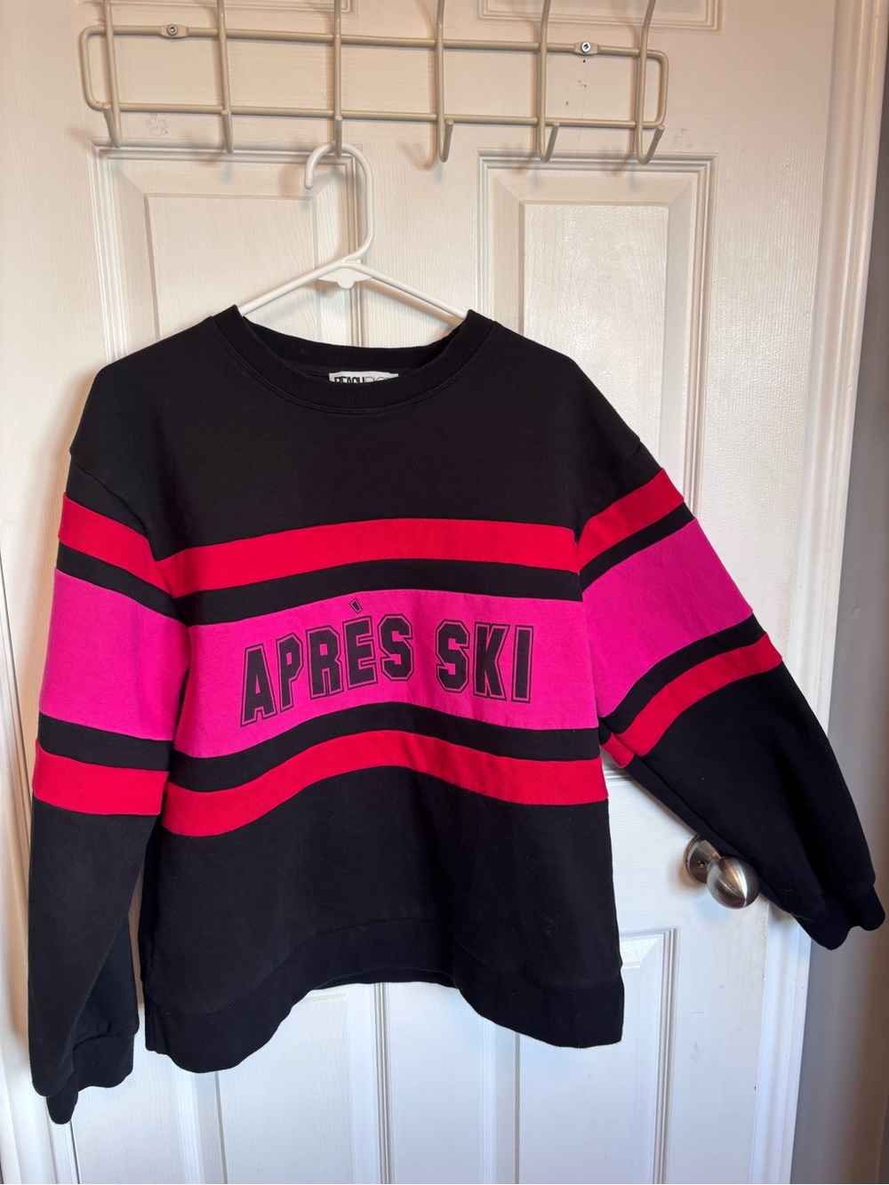 Beach Riot Dawn Après Ski Graphic Colorblock Sweatshirt Large